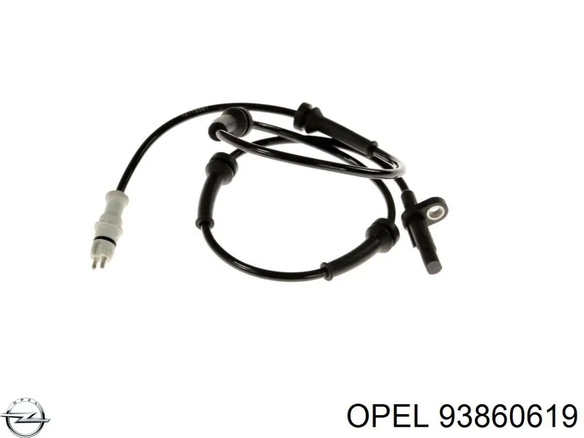 93860619 Opel датчик абс (abs передний левый)