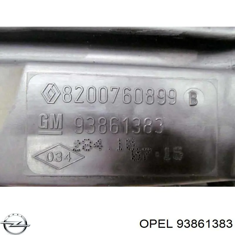 93861383 Opel caixa de filtro de ar