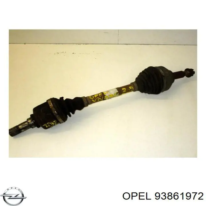 93861972 Opel semieixo (acionador dianteiro esquerdo)
