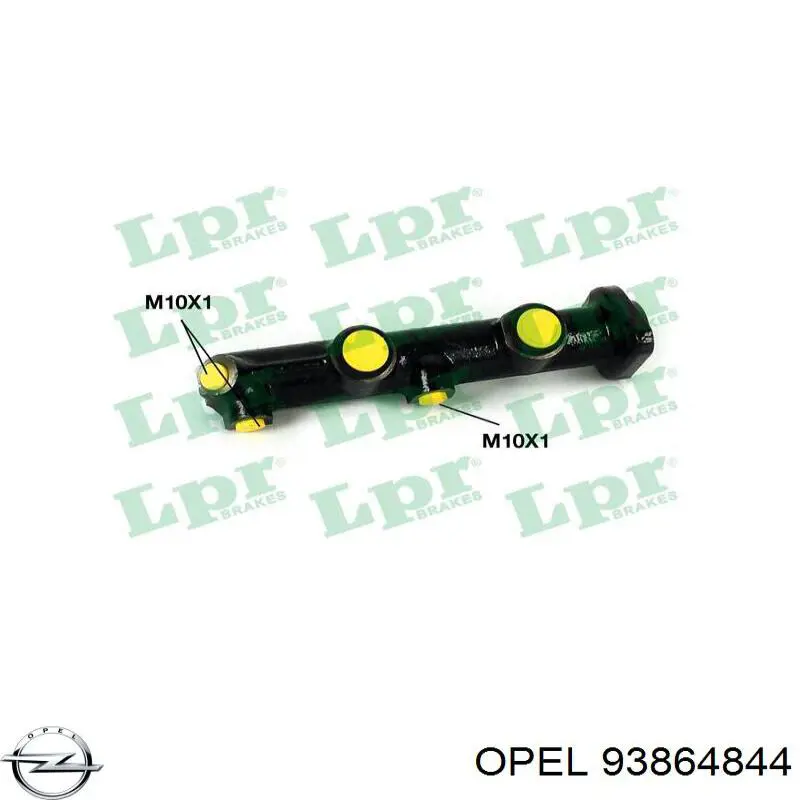 93864844 Opel cabo do freio de estacionamento dianteiro