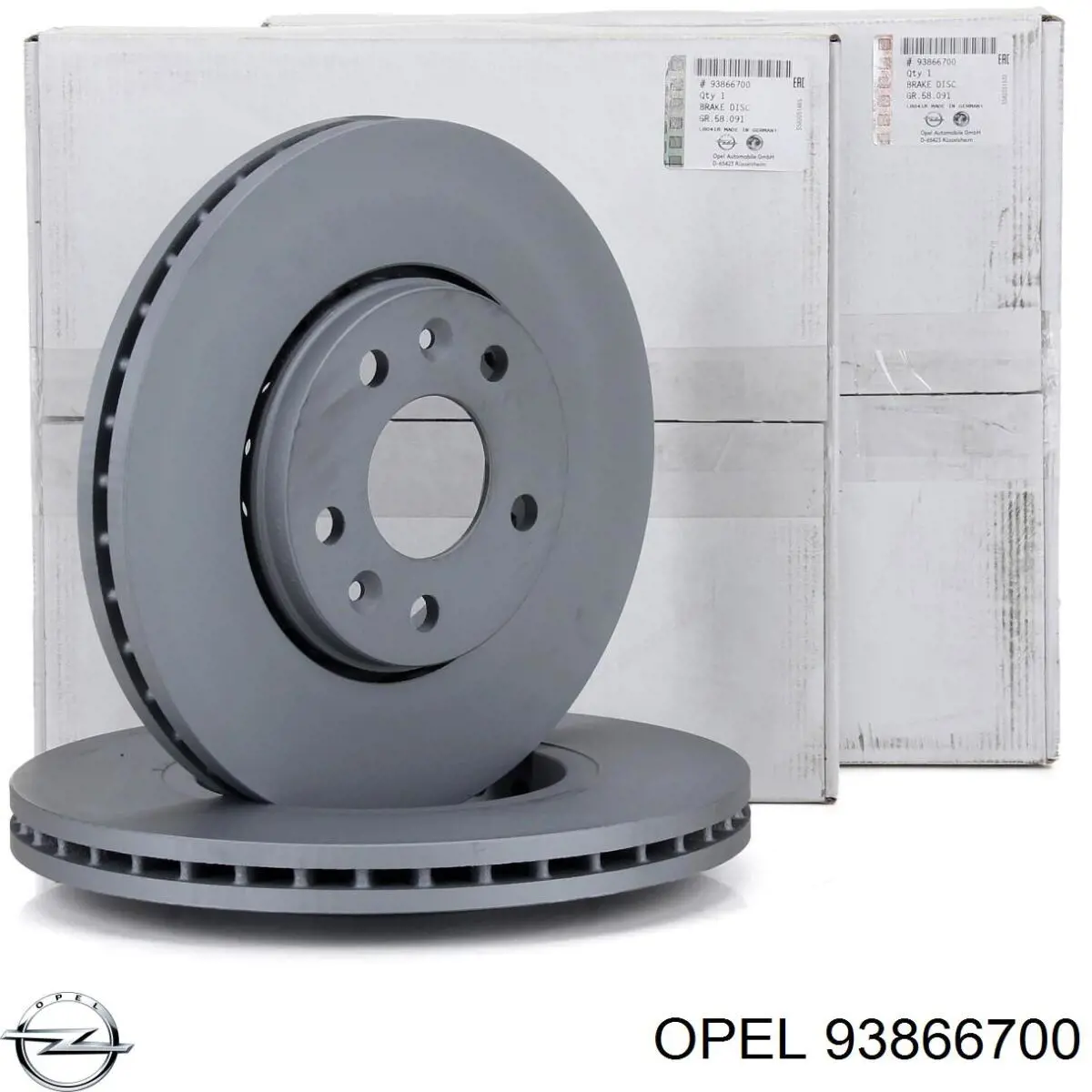 Тормоз дисковый передний Opel 93866700 цена, от 59.62 USD