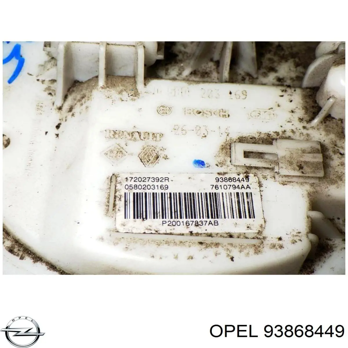 93868449 Opel módulo de bomba de combustível com sensor do nível de combustível