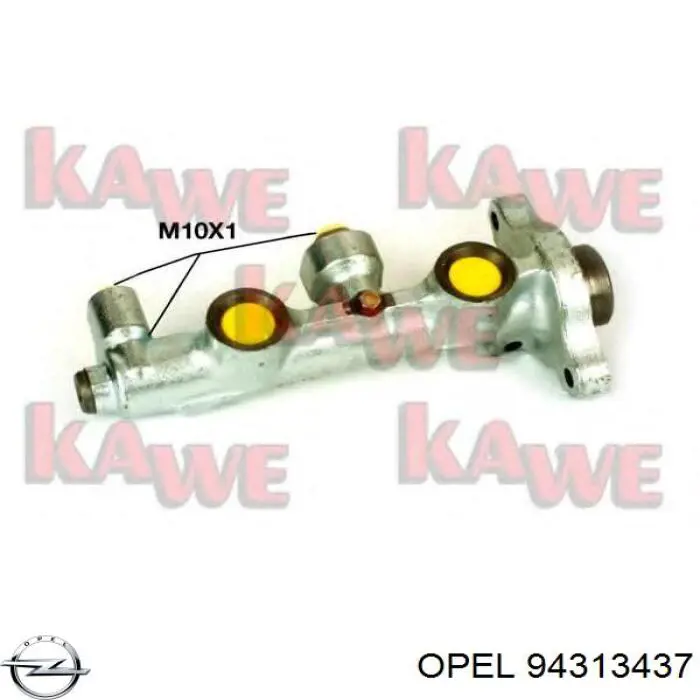Главный тормозной цилиндр 94313437 Opel