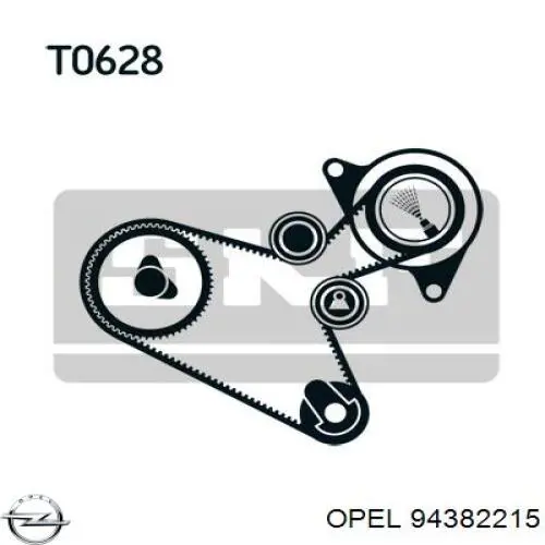 Паразитный ролик ГРМ 94382215 Opel