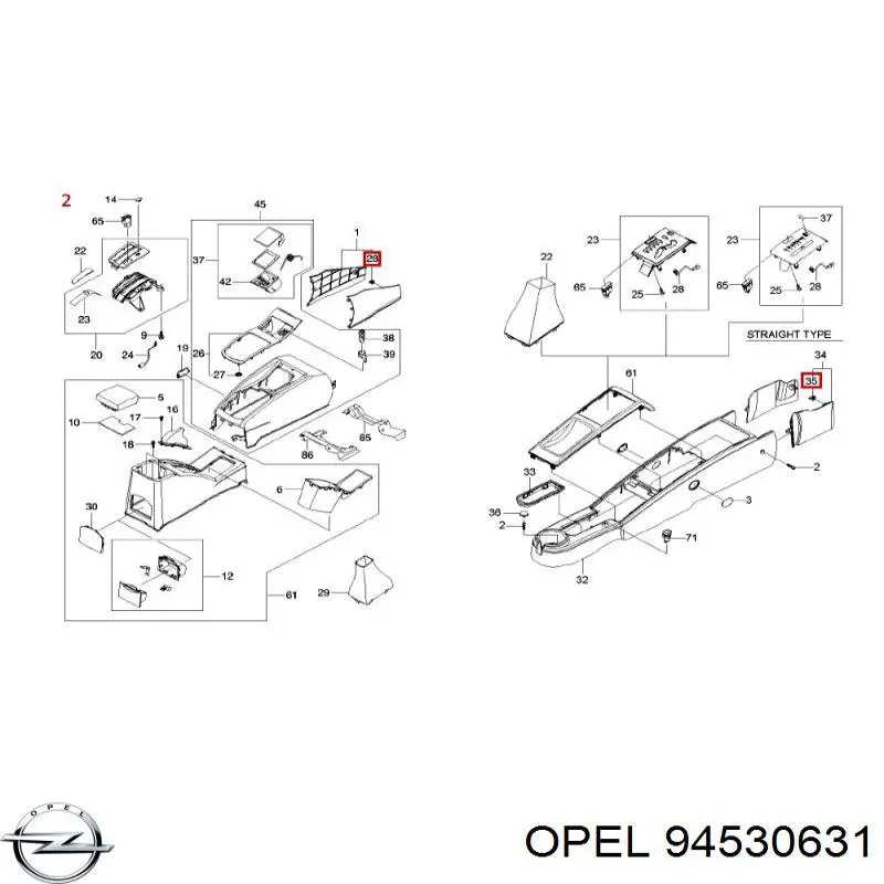  Opel 94530631 цена, от 0.18 USD