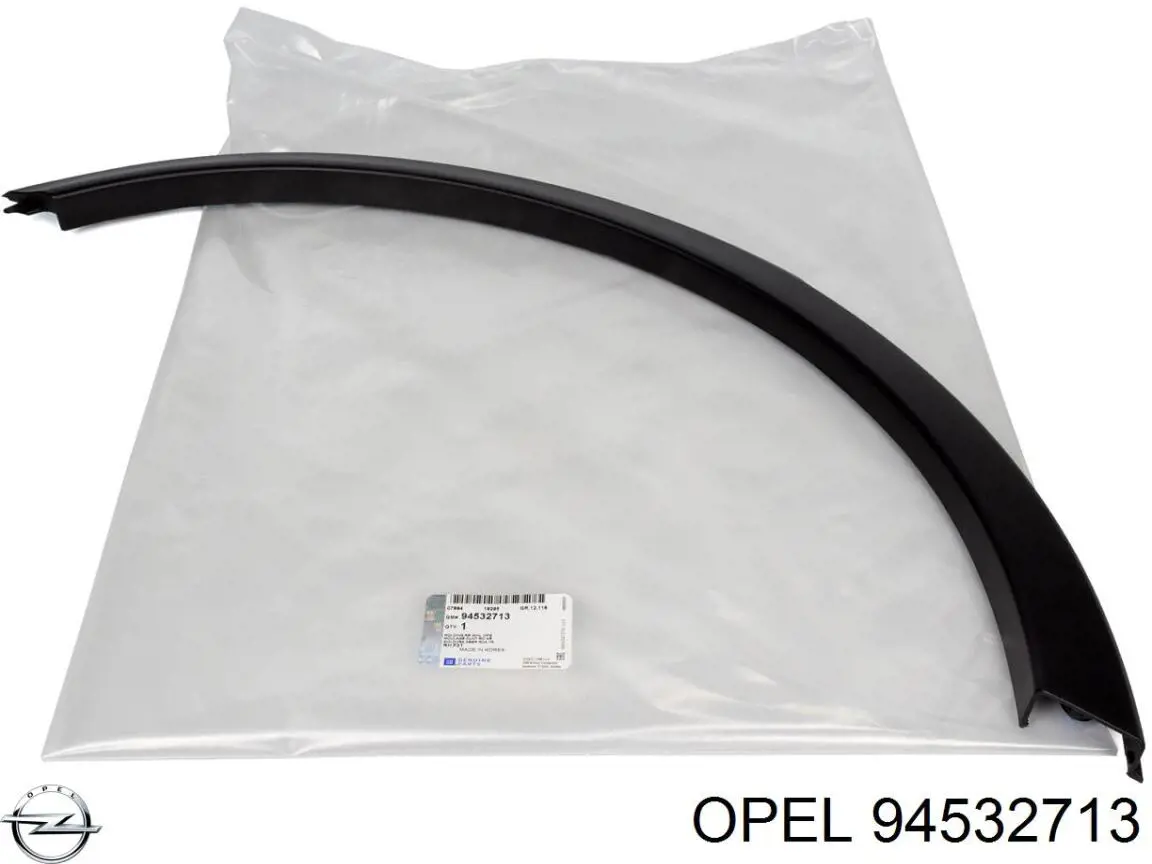 94532713 Opel expansor direito (placa sobreposta de arco do pára-lama traseiro)