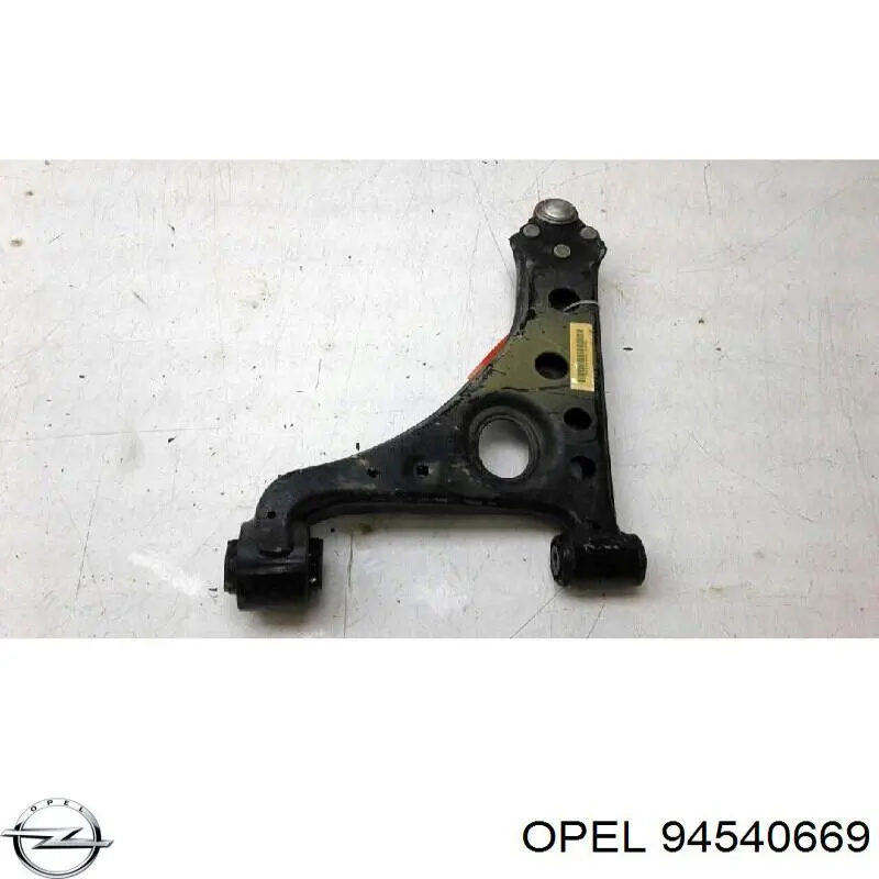 94540669 Opel braço oscilante inferior direito de suspensão dianteira