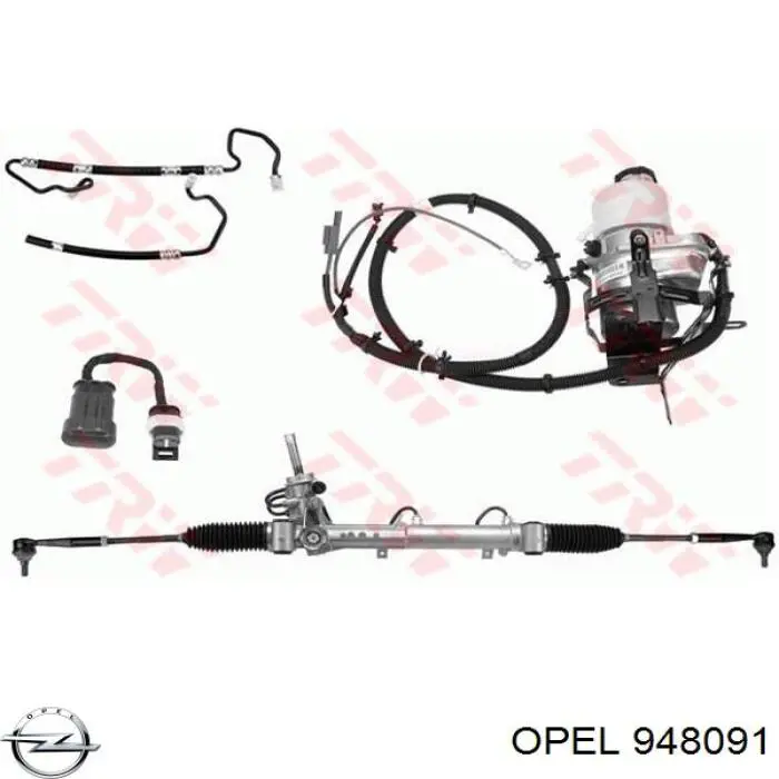 948091 Opel bomba da direção hidrâulica assistida