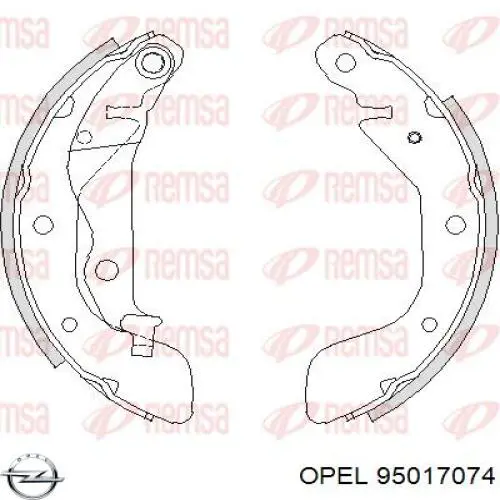 Тормоза рабочие задние ножные и тормозные барабаны Opel 95017074 цена, от 19.69 USD