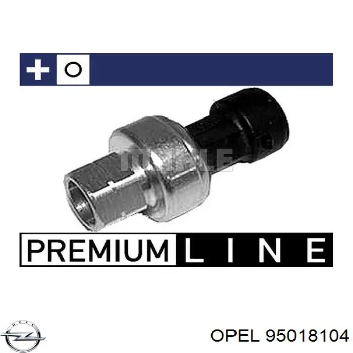 95018104 Opel sensor de pressão absoluta de aparelho de ar condicionado