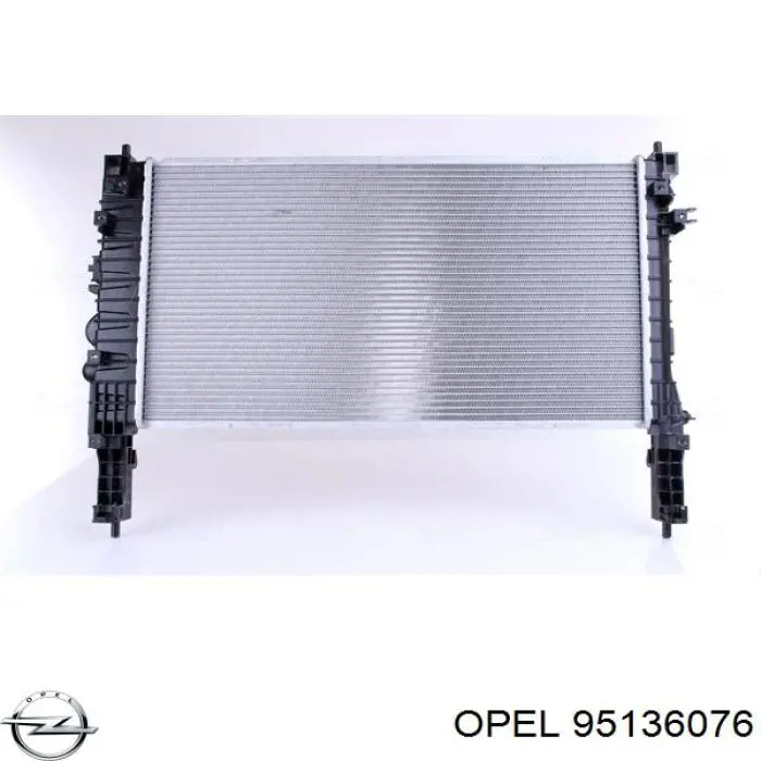 95136076 Opel radiador de esfriamento de motor