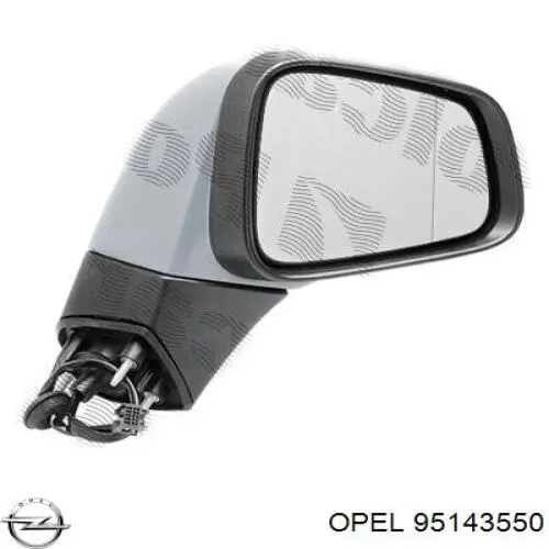 Купить 95143550 Opel Боковое зеркало заднего вида правое