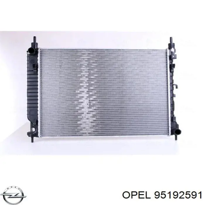 Радиатор охлаждения двигателя Opel 95192591 цена, от 207.82 USD