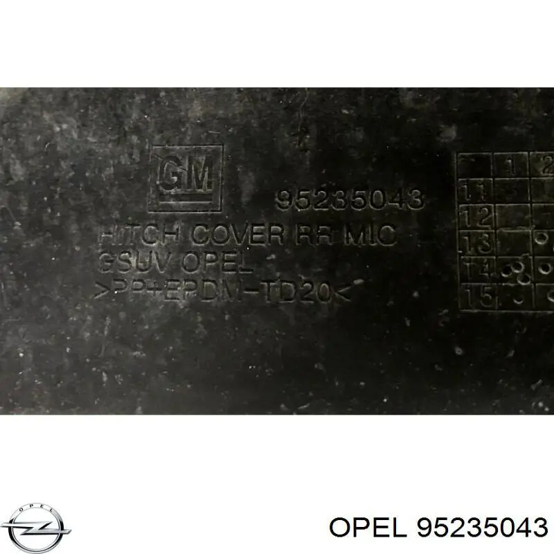  Opel 95235043 цена, от  USD