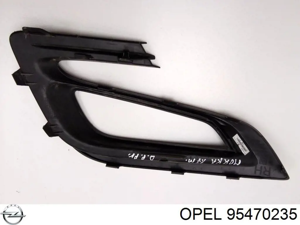Заглушка, решетка противотуманных фар бампера переднего, правая Opel 95470235 цена, от 25.34 USD