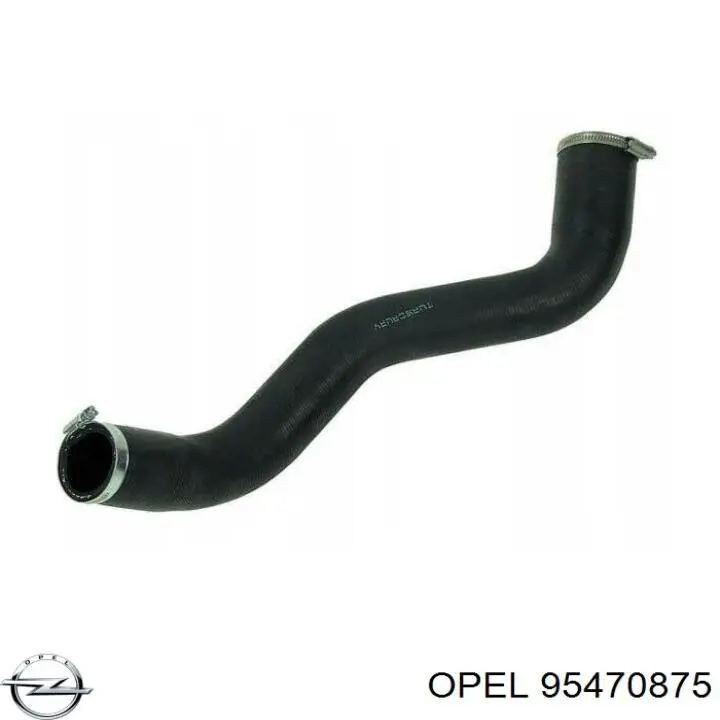 95470875 Opel mangueira (cano derivado esquerda de intercooler)