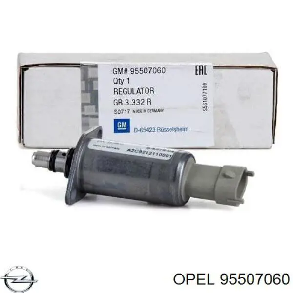 Регулятор давления топлива в топливной рейке Opel 95507060