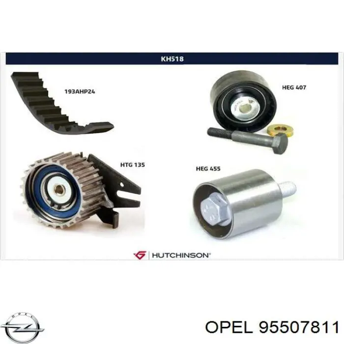 95507811 Opel комплект грм