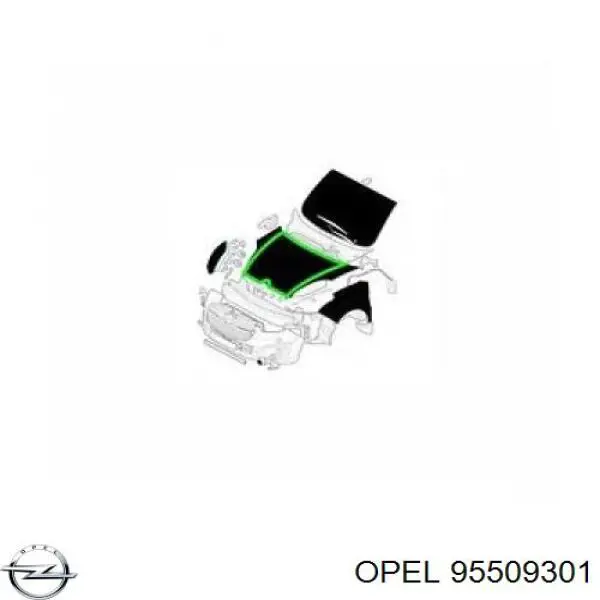 Купить 95509301 Opel Капот