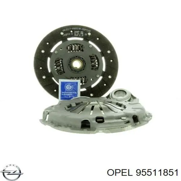Купить 95511851 Opel Комплект сцепления (диск, корзина, подшипник)