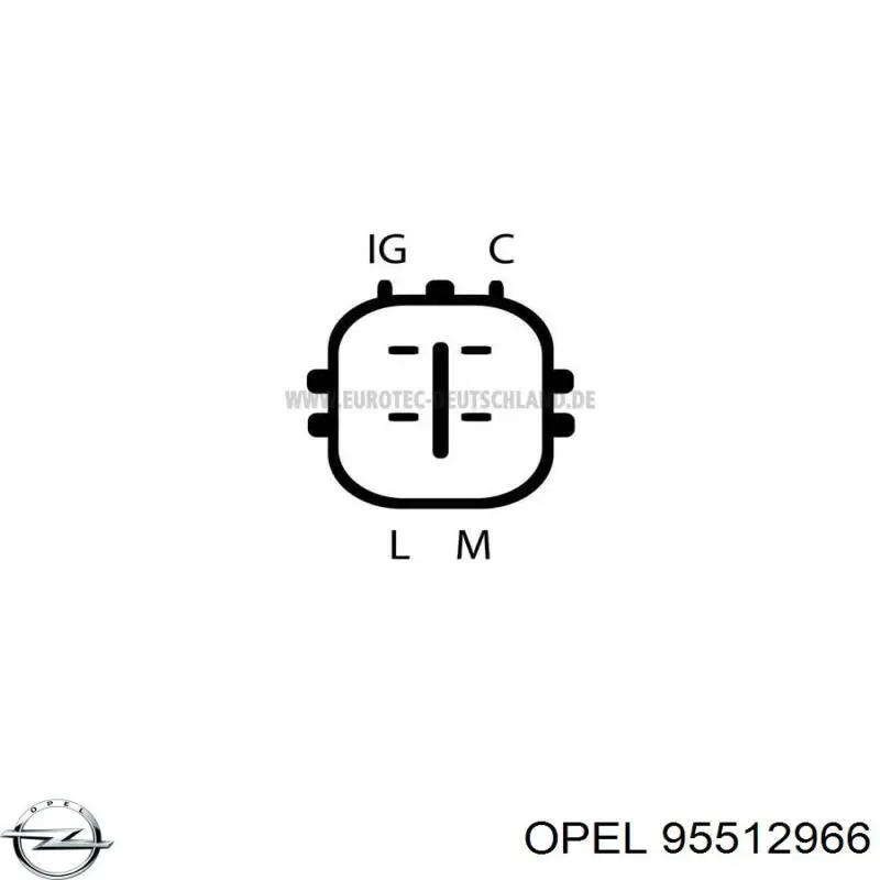 Автомобильный генератор Opel 95512966 цена, от 151.40 USD