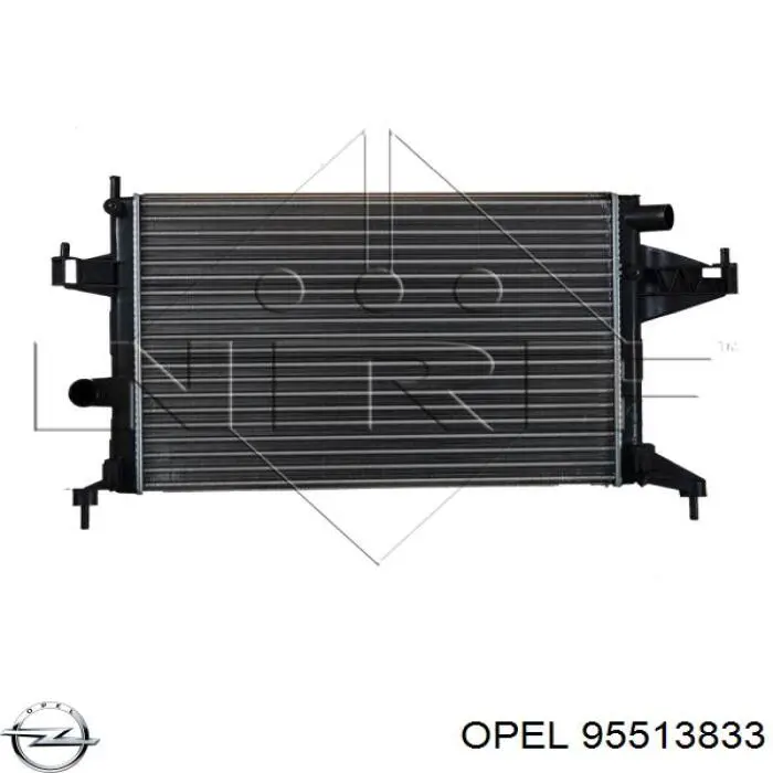 95513833 Opel radiador de esfriamento de motor