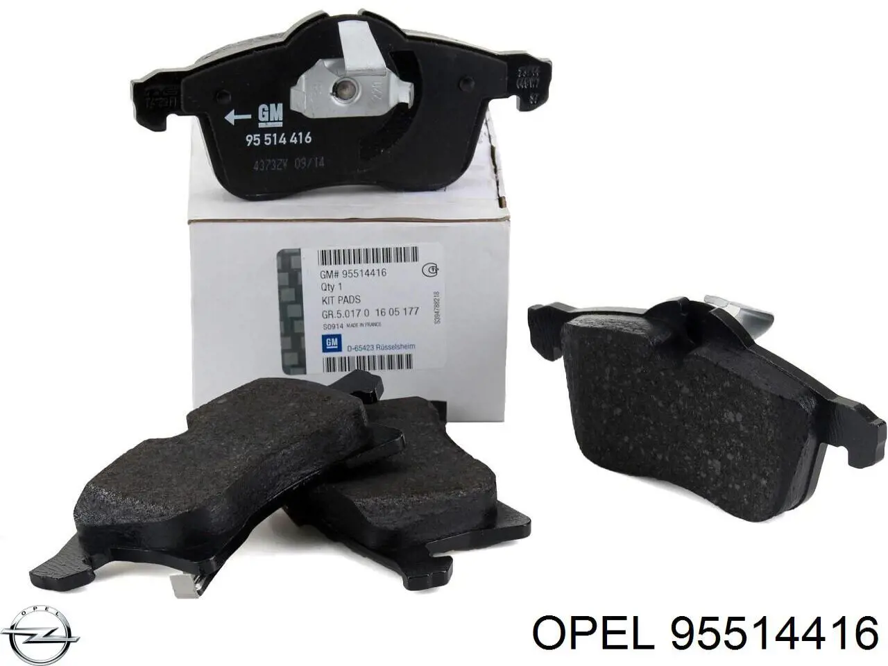 95514416 Opel передние тормозные колодки