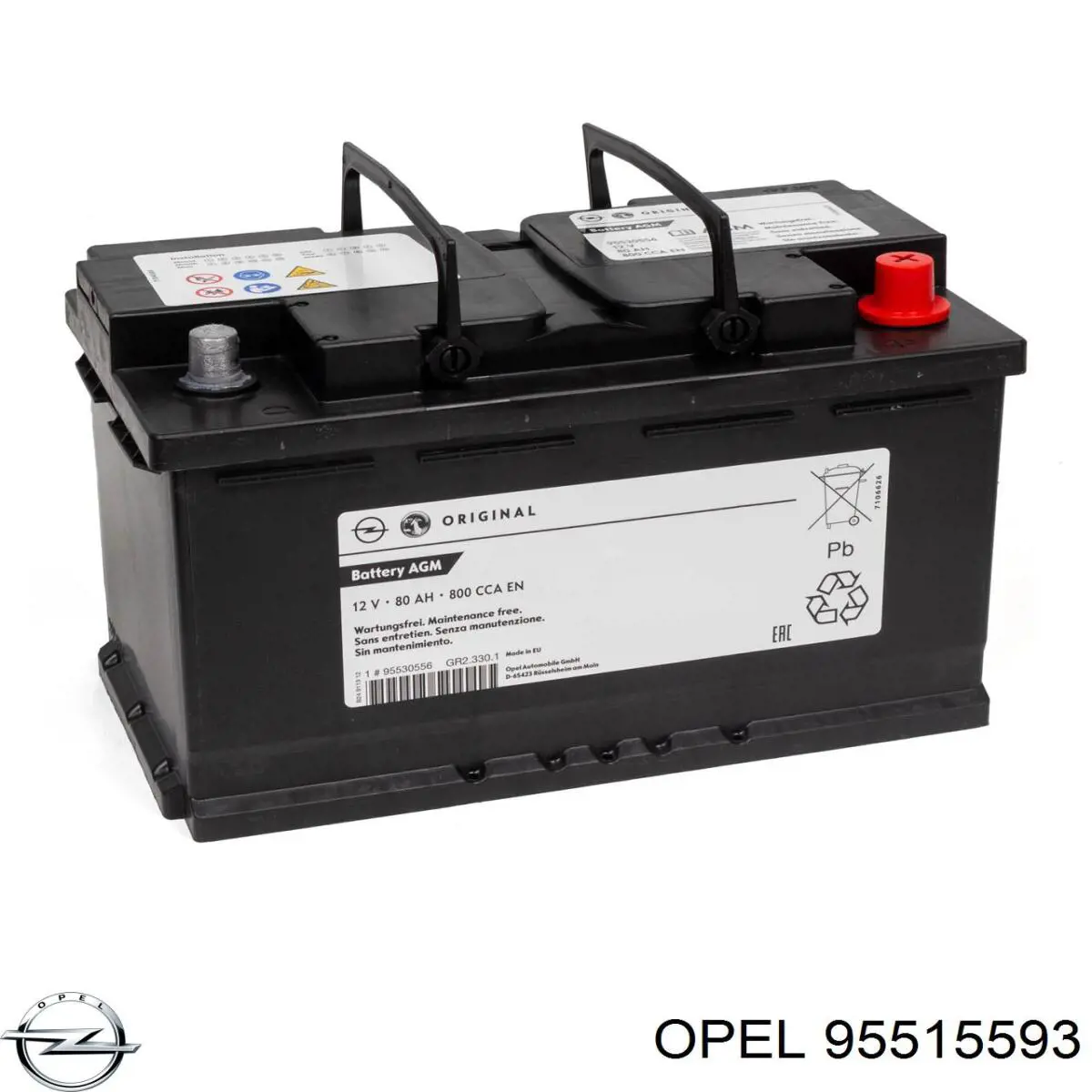 Купить Аккумулятор Opel 80 А/ч (95515593)