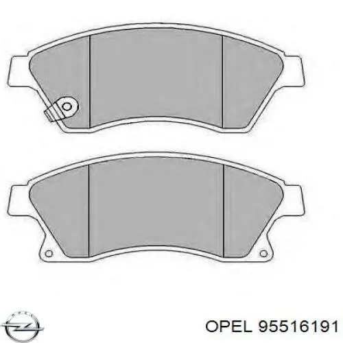 95516191 Opel Колодки передние