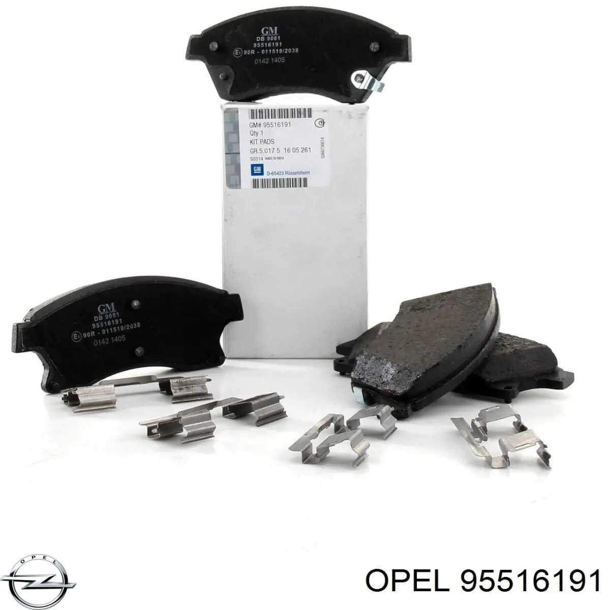 95516191 Opel передние тормозные колодки