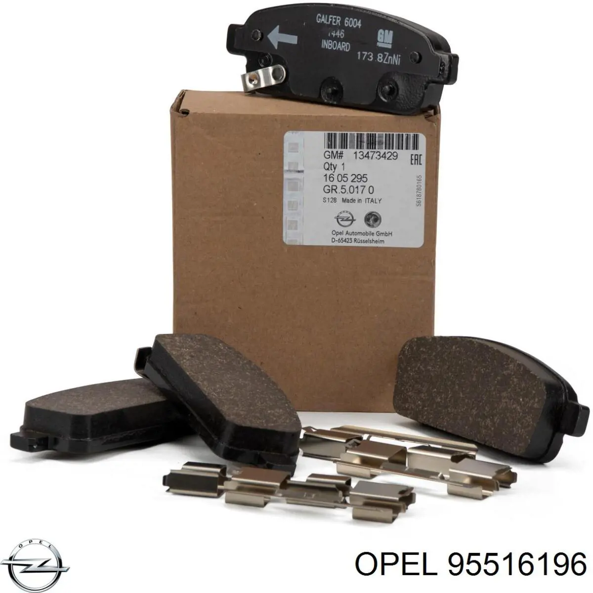 Колодки дисковые  Opel 95516196 цена, от 17.56 USD