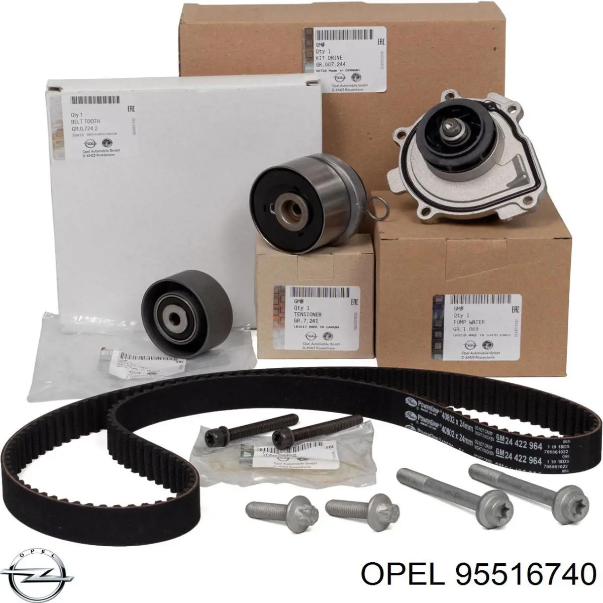 ГРМ ремни, комплект Opel 95516740 цена, от 144.59 USD