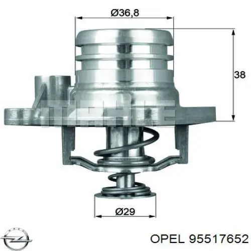 Термостат 95517652 Opel