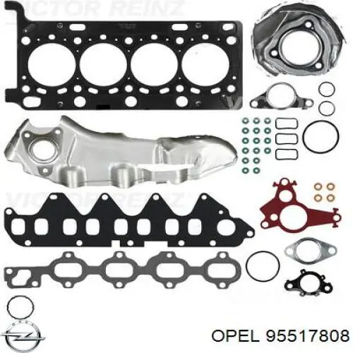 Верхний комплект прокладок двигателя Opel 4407958 цена, от 116.41 USD