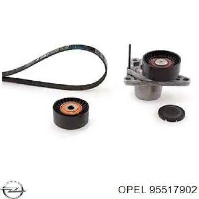 Ремень агрегатов приводной, комплект Opel 95517902