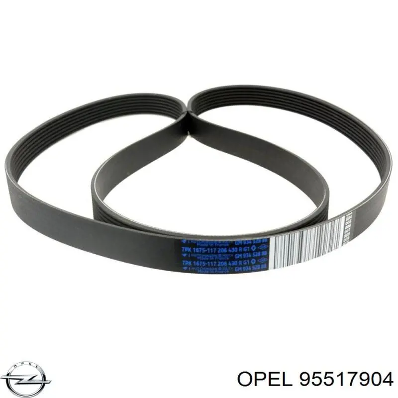 Ремень агрегатов приводной, комплект Opel 95517904 цена, от 110.65 USD