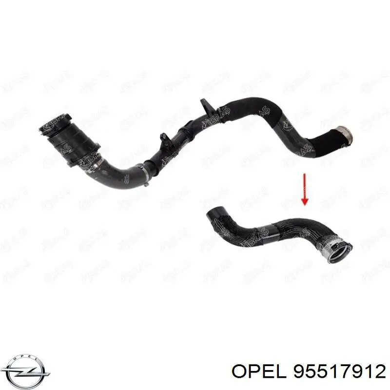 Купить 95517912 Opel Трубка датчика давления выхлопных газов