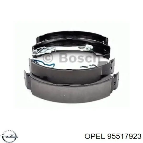 Купить 95517923 Opel Задние барабанные тормозные колодки