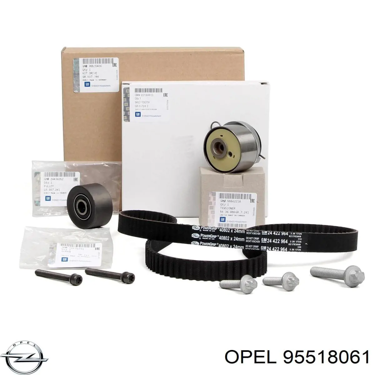 ГРМ ремни, комплект Opel 95518061 цена, от 160.63 USD