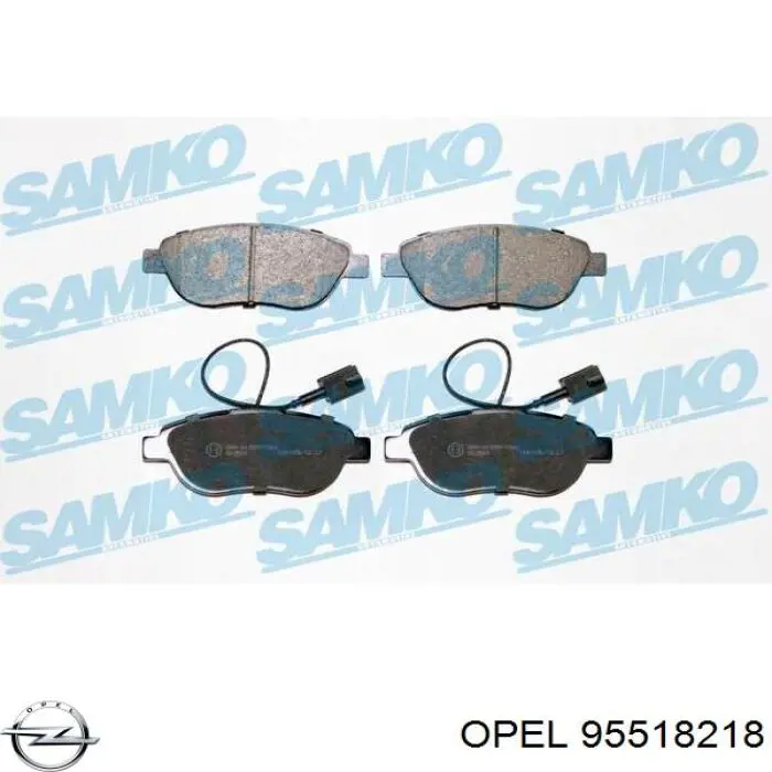 95518218 Opel Колодки передние