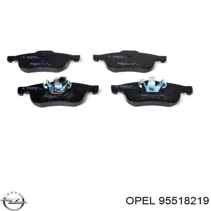 Купить 95518219 Opel Колодки тормозные