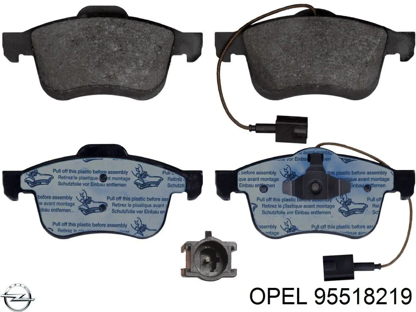 Колодки Opel 95518219 цена, от 34.45 USD