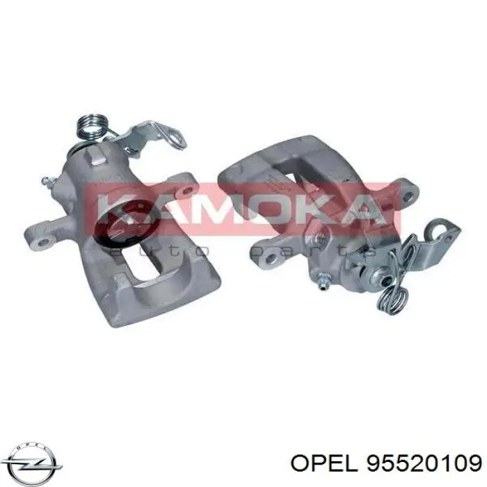 95520109 Opel Тормозной суппорт задний левый