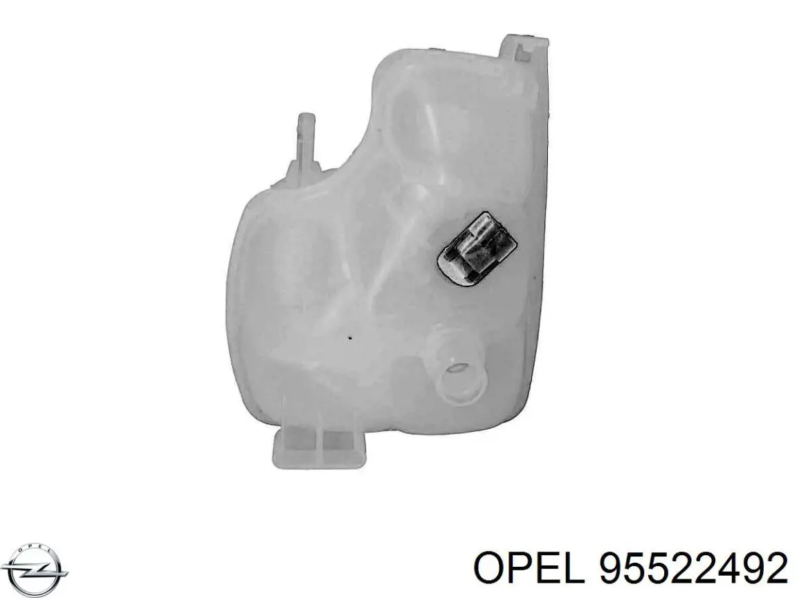 Бачок системы охлаждения двигателя расширительный Opel 95522492 цена, от 23.76 USD