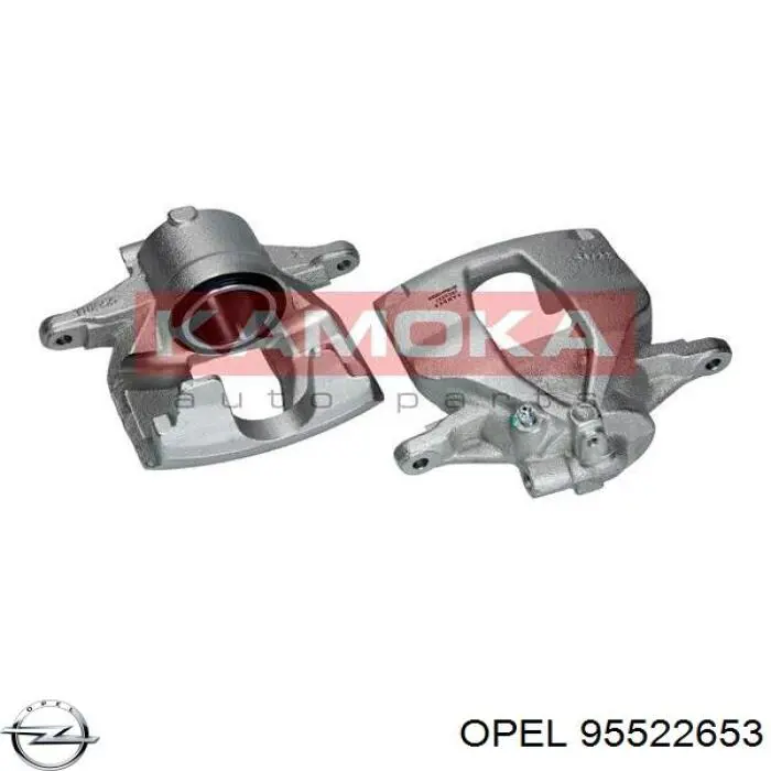 Купить 95522653 Opel Суппорт тормозной передний левый