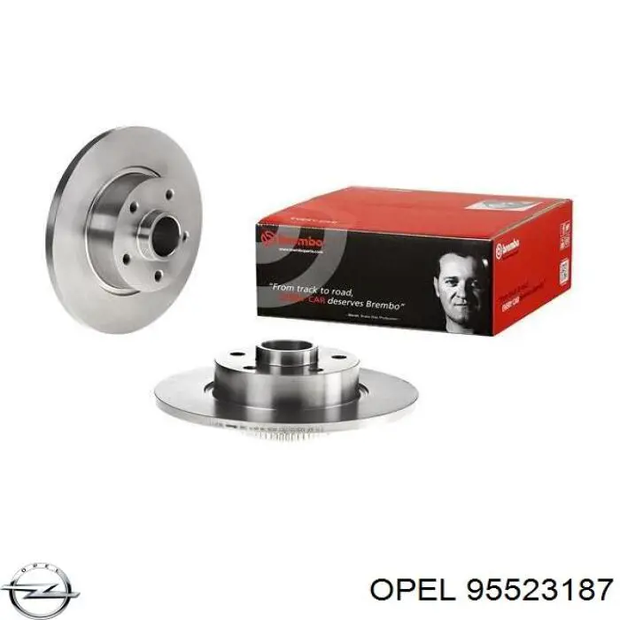 Купить 95523187 Opel Диск тормозной задний