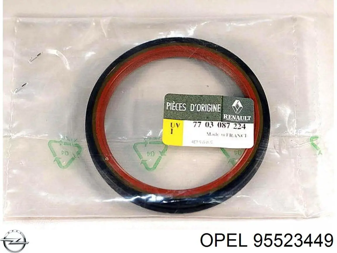 Купить 95523449 Opel Сальник коленвала задний
