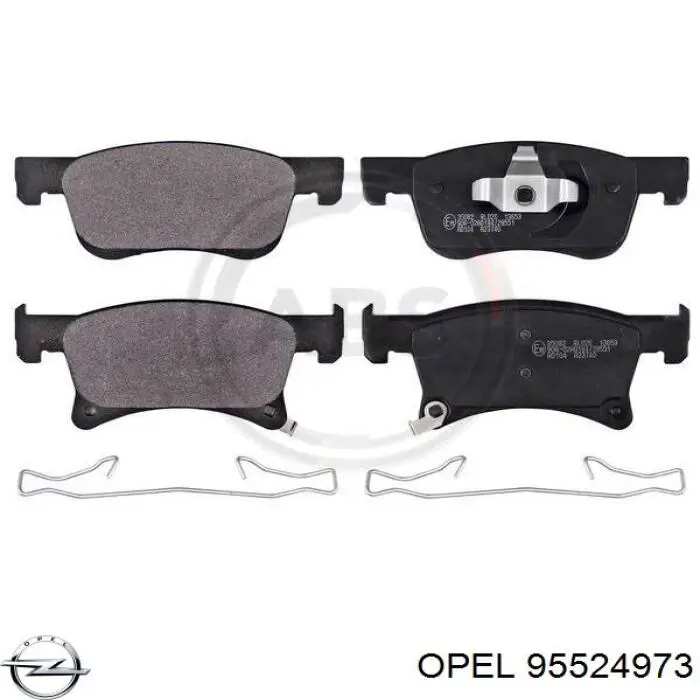 95524973 Opel Колодки передние