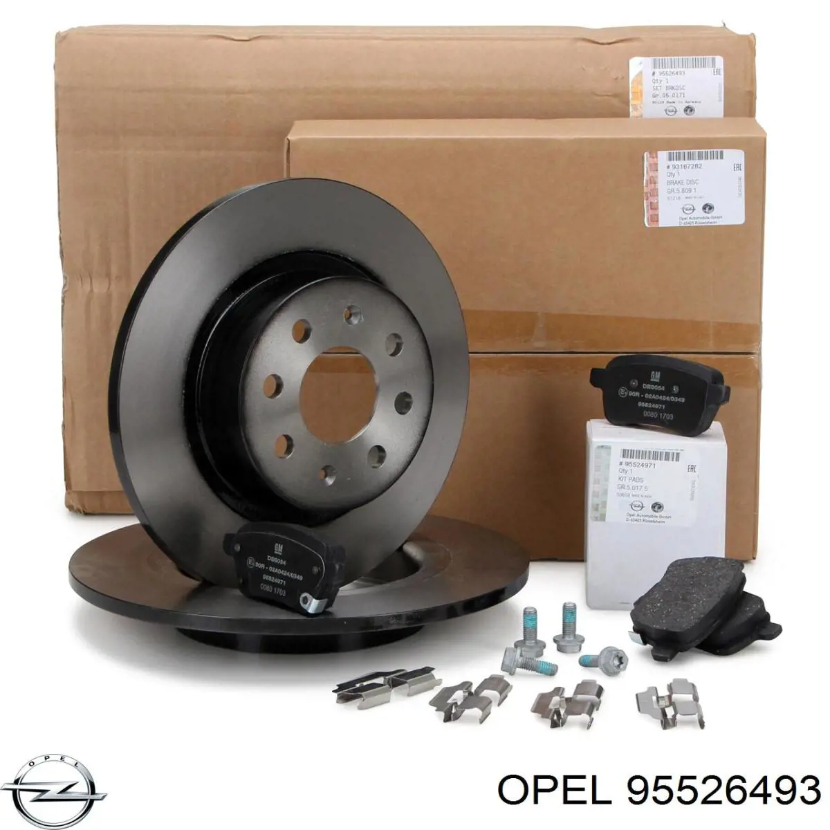 95526493 Opel диск тормозной задний
