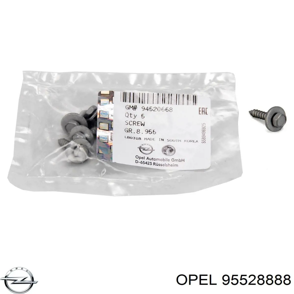 Левое боковое зеркало 95528888 Opel